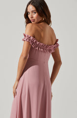 Off-Shoulder Flare Dress - This dress is bold, retro, and fashionable, making it a must-have. It comes with a sexy off-shoulder neckline.