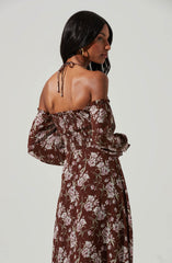 Long Sleeve A-Line Dress - This dress is a cool option to pull off your holiday look. It flaunts a slender highneck. Team this one with a pair of suede boots and a wavy hairdo.