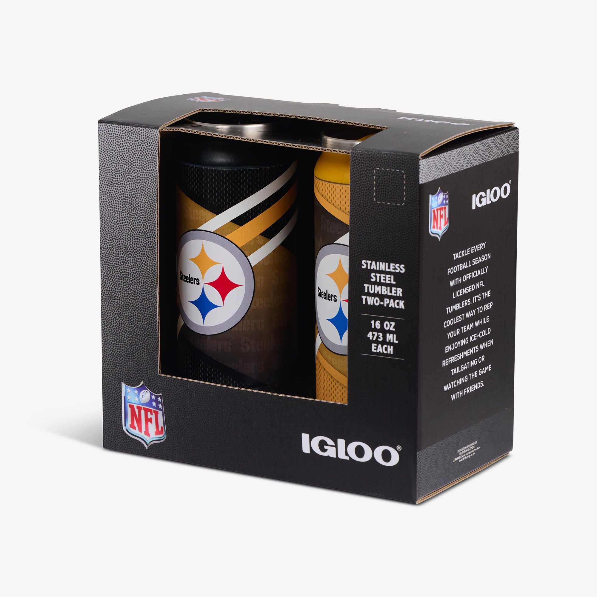 Pittsburgh Steelers Home & Away 16 Oz Can 2-Pack
