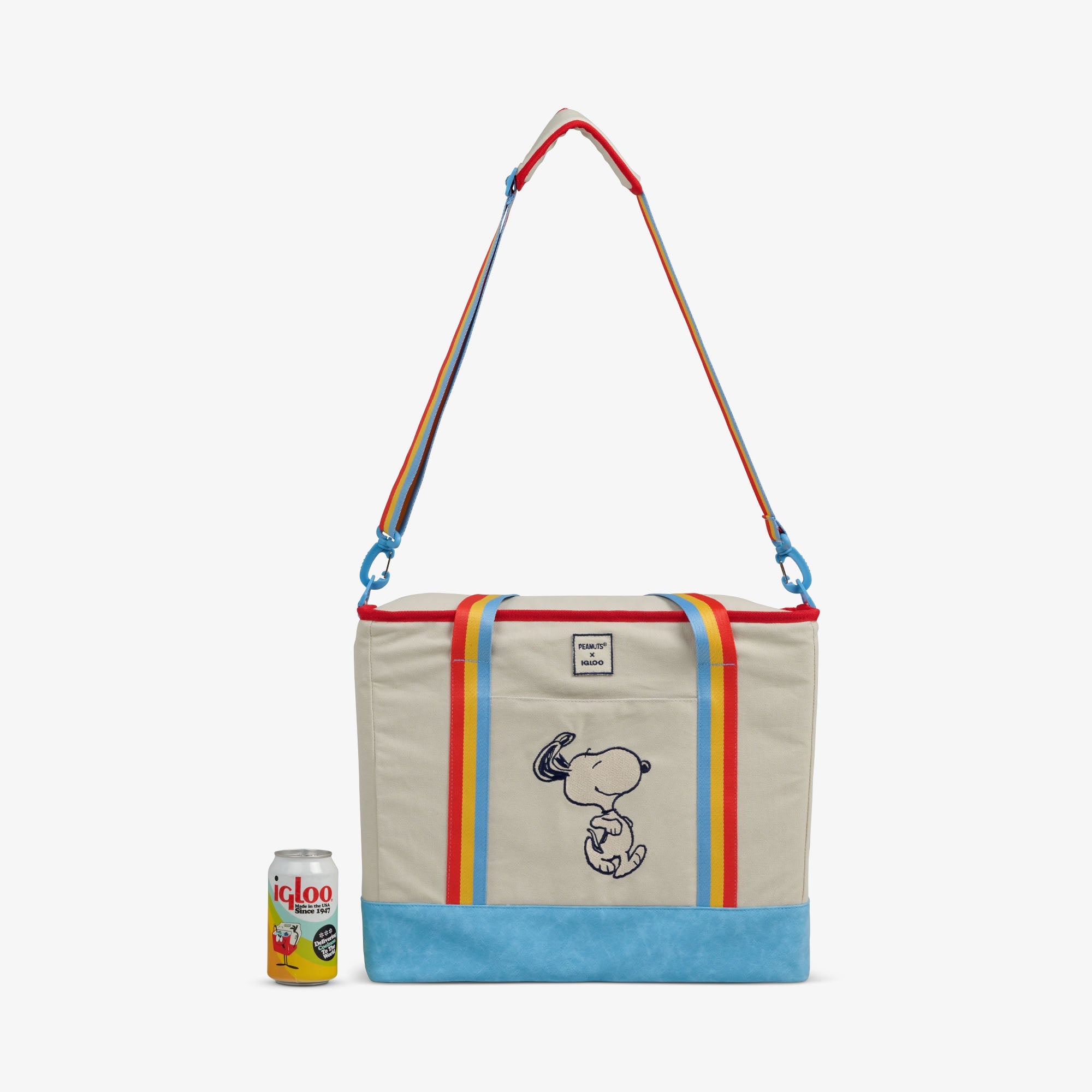 Snoopy Disco Party Dual Compartment Tote Cooler Bag