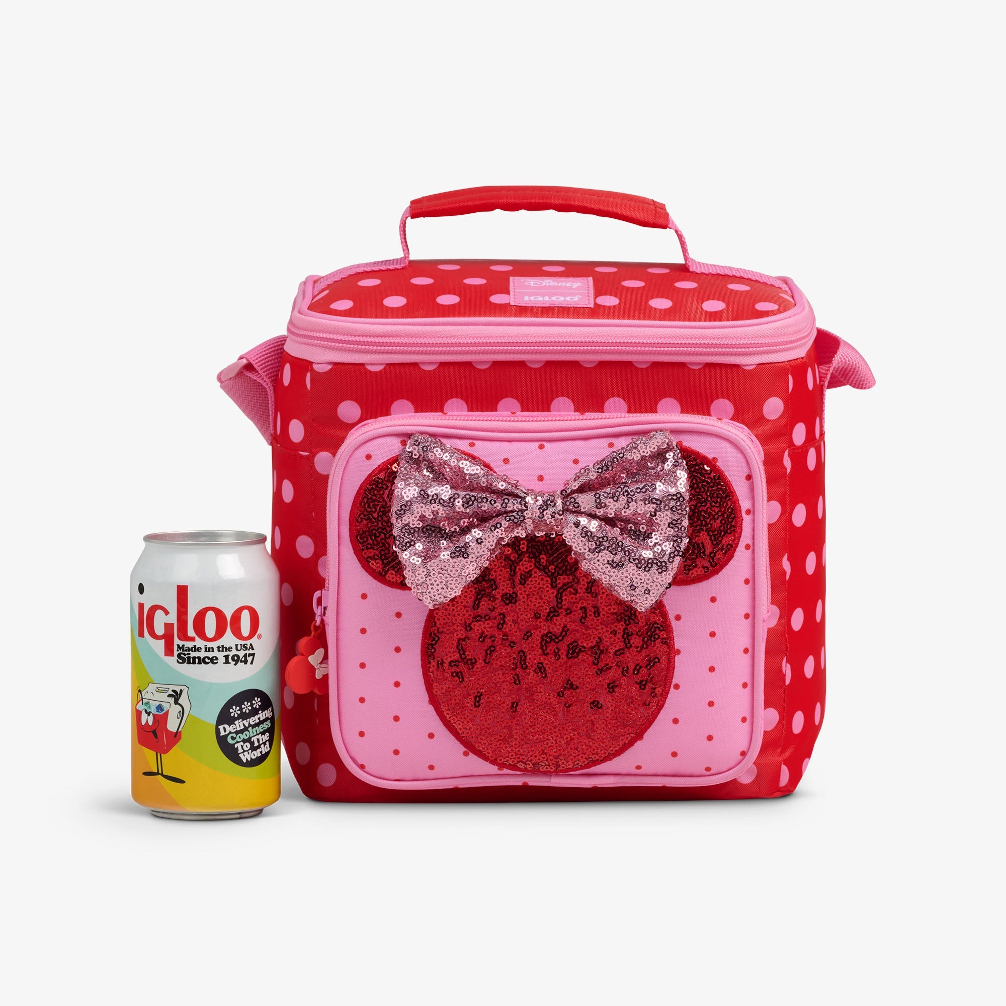 Disney Minnie Mouse Polka Dots Square Lunch Cooler Bag