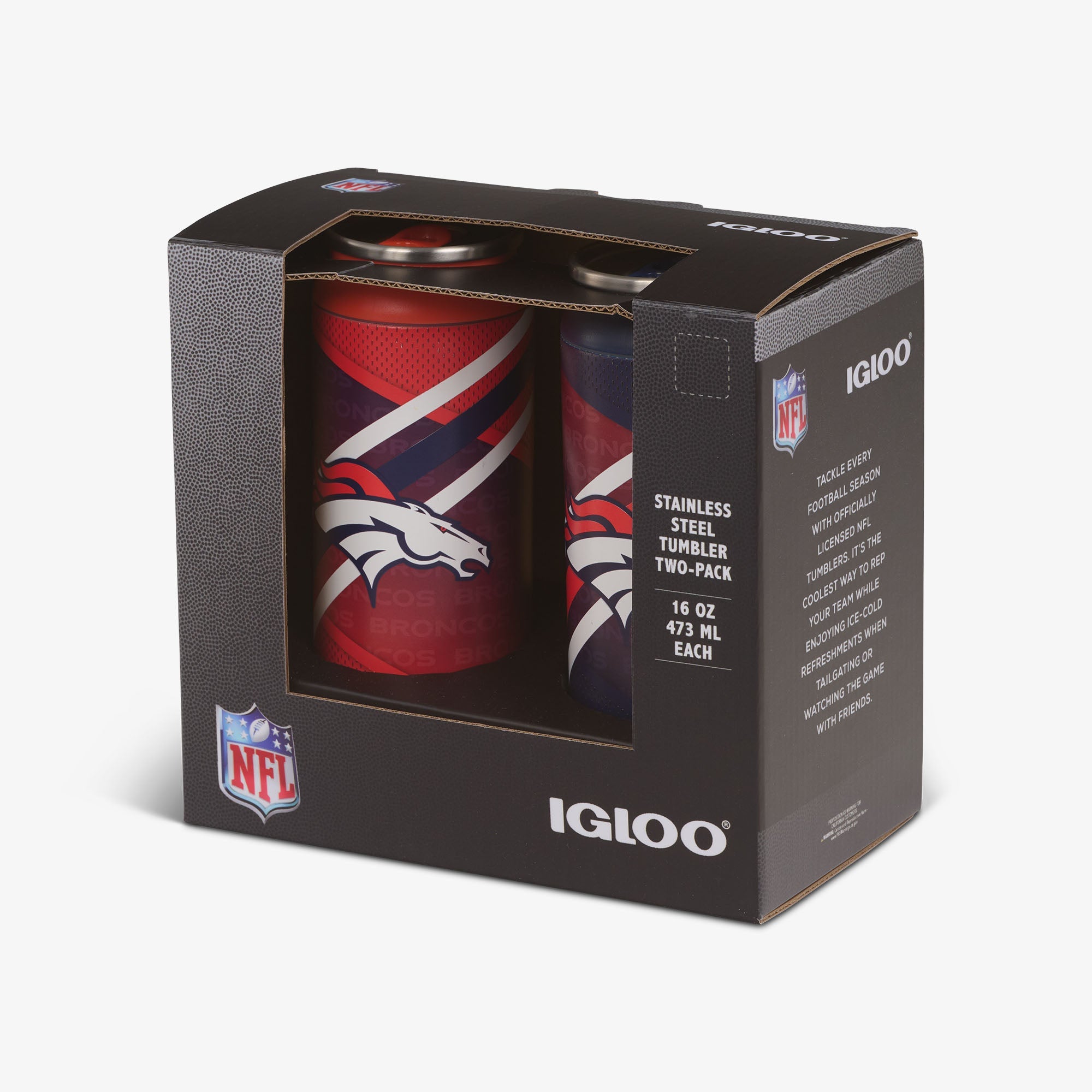 Denver Broncos Home & Away 16 Oz Can 2-Pack