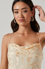 Cowl Flare Dress - Brunch is all about dressing light without compromising on style, and this dress achieves both of those. It emphasizes a modish cowl neck.