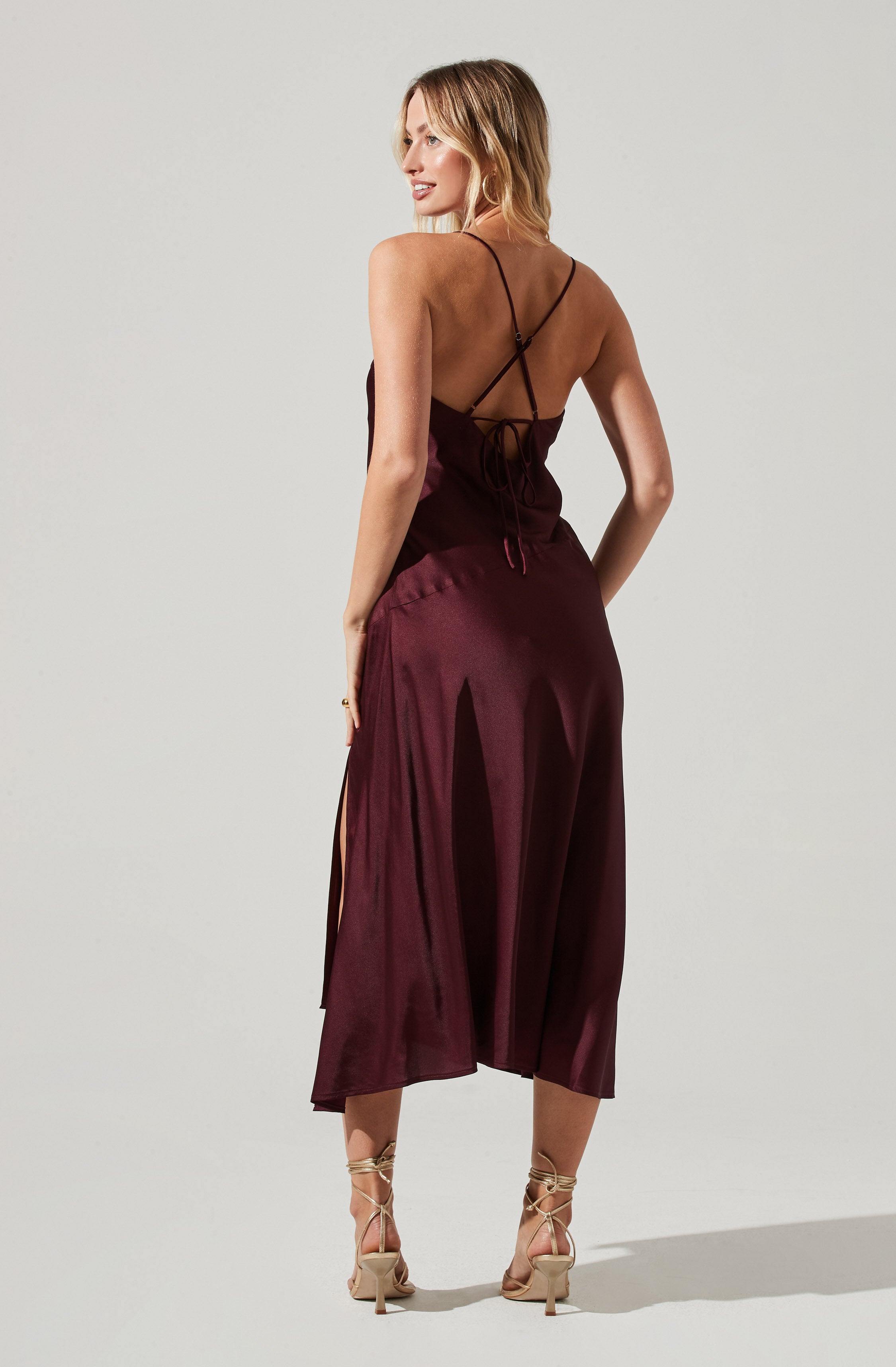Cowl Sheath Dress - Sporting a distinct punk look, this dress is a style statement on its own. It has a modish cowl neck. Turn your style up a notch by pairing this gorgeous piece with a contrasting blazer and a pair of pumps.