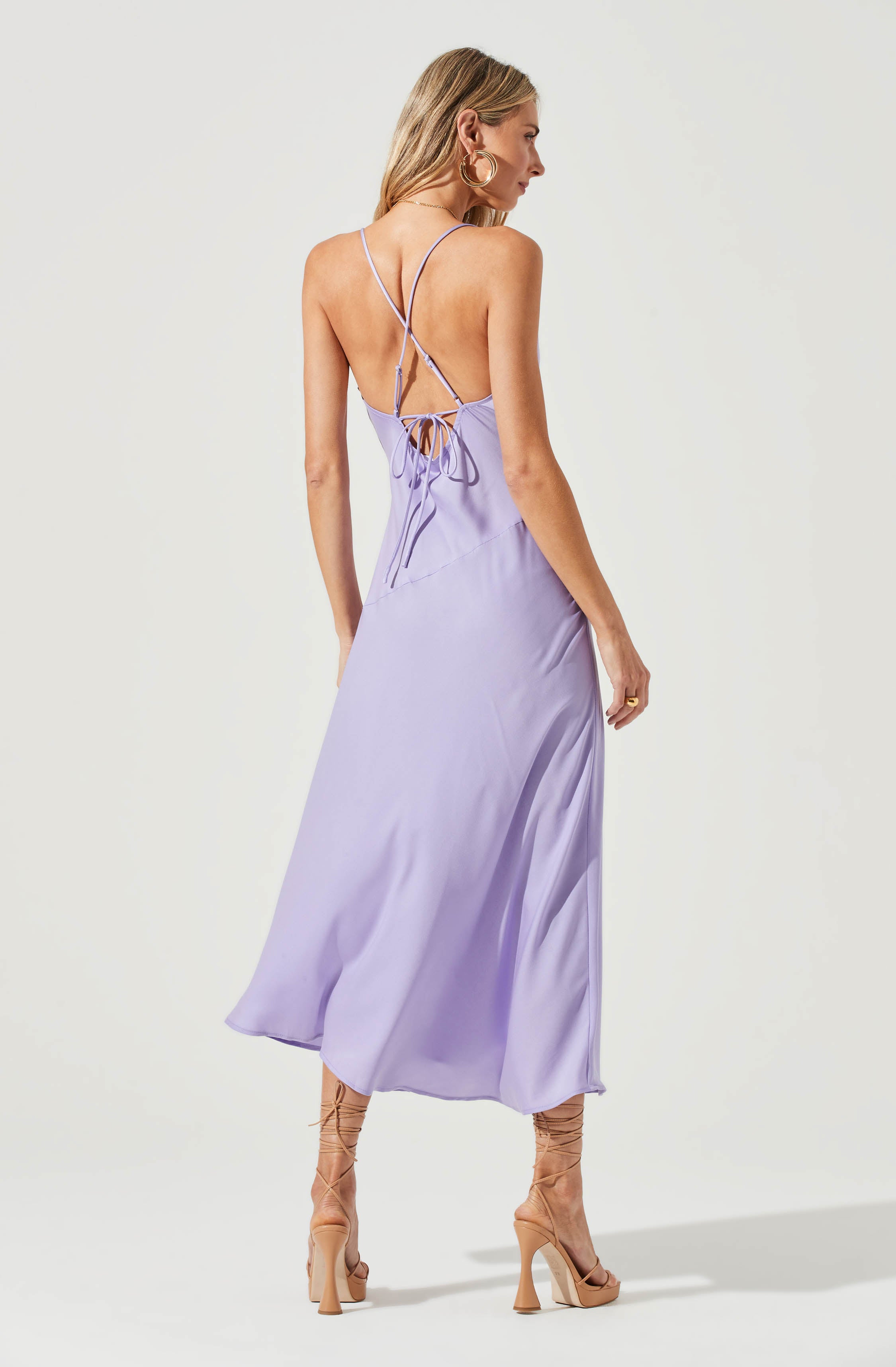 Grey Cowl Dress - Style your holiday ensemble with this charming dress. It showcases a modish cowl neck. This dress goes well with a pair of suede pumps and an envelope clutch.