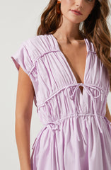 Solid Flare Dress - This dress is a cool option to pull off your holiday look. It lays emphasis on a stylish V-neck.