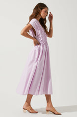 Solid Flare Dress - This dress is a cool option to pull off your holiday look. It lays emphasis on a stylish V-neck.