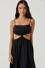Square Neck Flare Dress - This dress is bold, retro, and fashionable, making it a must-have. It showcases a neatly tailored square neckline.