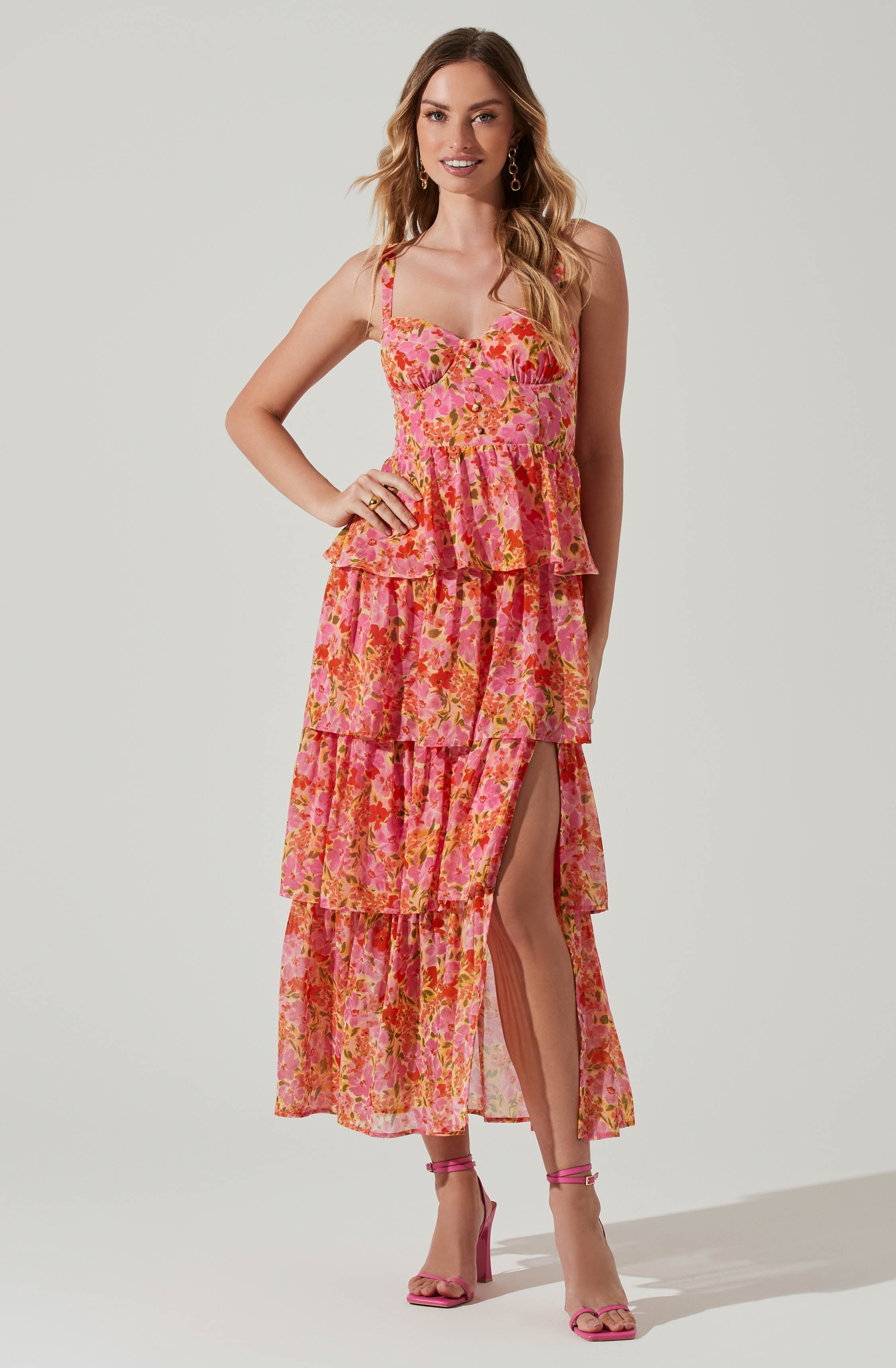 Sweetheart Neck Flare Dress - This dress is a cool option to pull off your holiday look. It emphasizes a sweetheart neckline that highlights its curves.