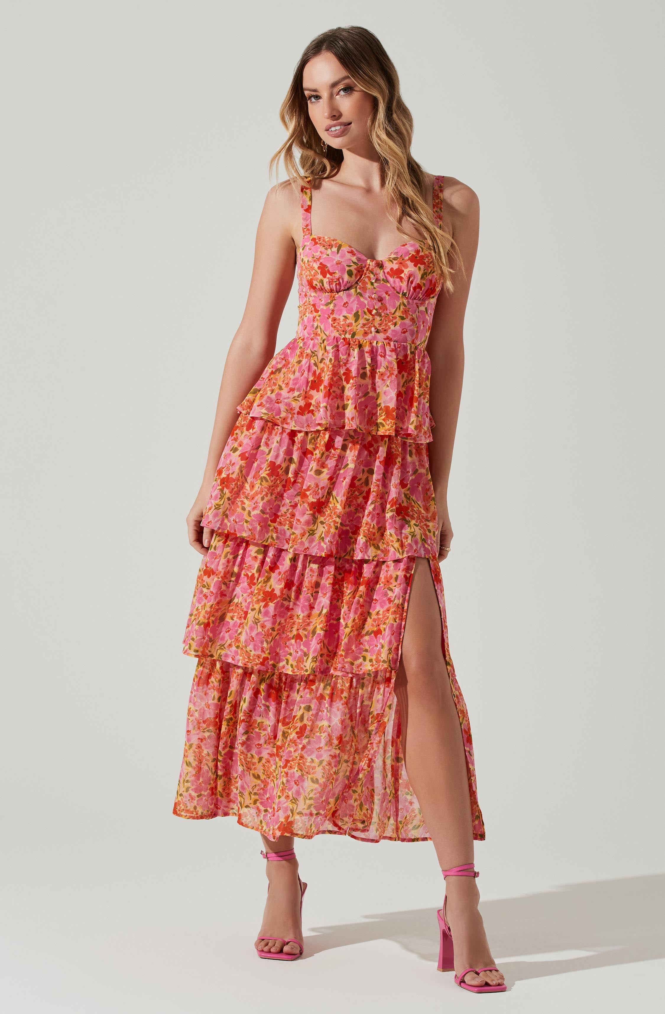 Sweetheart Neck Flare Dress - This dress is a cool option to pull off your holiday look. It emphasizes a sweetheart neckline that highlights its curves.