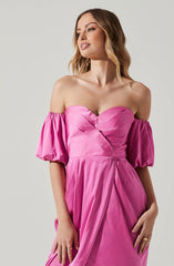 Off-Shoulder Sheath Dress - Sheath dresses are great, but this retro sheath is beyond cool. It features a sexy off-shoulder neckline. Team this one with a scarf and a bucket bag for a trendy look.