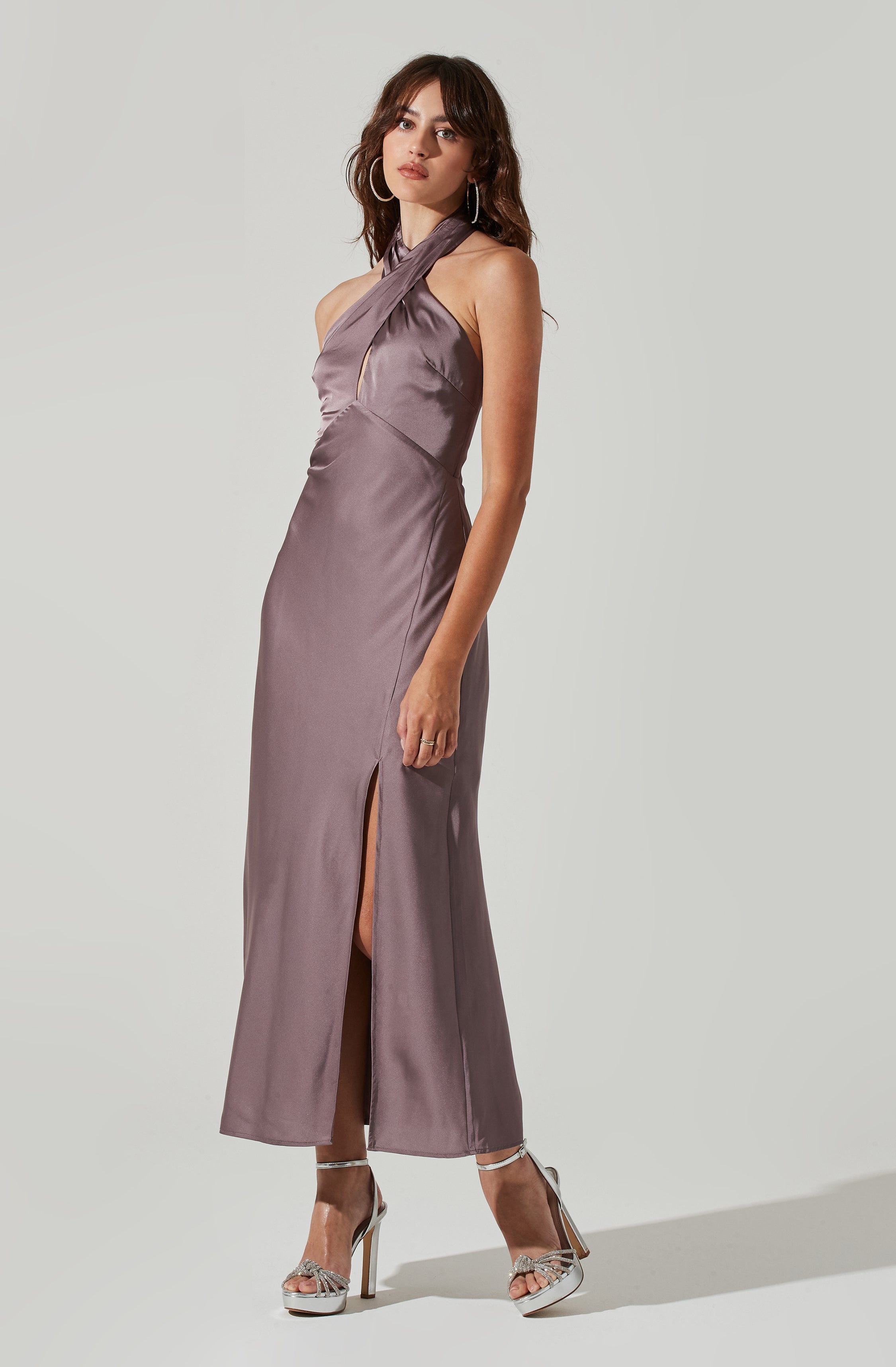 Pink Plunge Neck Dress - A classic sheath dress that you can never go wrong with. It has a gorgeous plunge neck. Pair this dress with a belt and a pair of ankle strap heels.