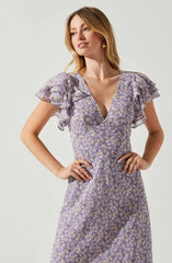 Shorts Sleeve A-Line Dress - This A-line dress gives a breezy yet stylish vibe, and is perfect for a brunch date. Complete a stunning look, with a pair of strappy heels and a leather jacket.