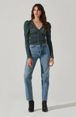V-Neck Knit Top - This is a versatile piece that looks good all day long. It showcases a refined V-neck.