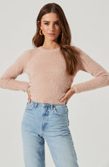 Long Sleeve Textured Sweater - This is a versatile piece that looks good all day long. It lays emphasis on a highneck that gives it a smart, sophisticated look. Its texture also adds depth to its style. Put together a casual look by pairing it with black jeans and suede sneakers.
